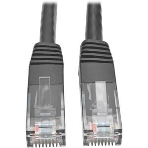 Tripp Lite by Eaton Cat6 Gigabit Molded (UTP) Ethernet Cable (RJ45 M/M) PoE Black 50 ft. (15.24 m)