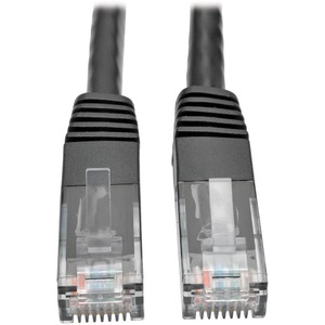 Tripp Lite by Eaton Cat6 Gigabit Molded (UTP) Ethernet Cable (RJ45 M/M) PoE Black 3 ft. (0.91 m)