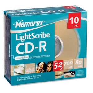 Memorex 700MB 80 Minute 52x Data CD R Media