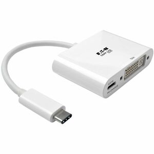 Tripp Lite by Eaton USB C to DVI Video Adapter Converter w/ USB-C PD Charging, USB Type C to DVI, USB-C to DVI, USB Type-C to DVI