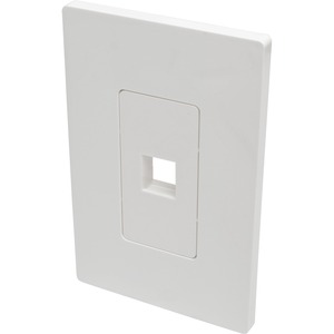 Tripp Lite by Eaton Single-Gang 1-Port Wall Plate Keystone Cat5/6 USB HDMI Dport RCA