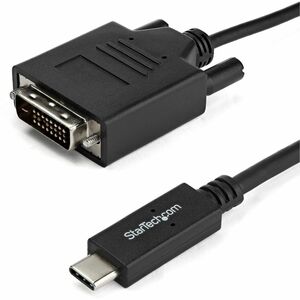 StarTech 6.6 ft / 2 m USB-C to DVI Cable - USB Type-C Video Adapter Cable - 1920 x 1200 - Black