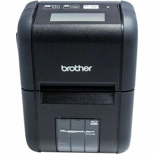 Brother RuggedJet RJ-2140 Direct Thermal Printer - Monochrome - Portable - Label/Receipt Print - USB - Wireless LAN - Battery Included - Black