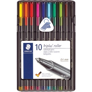 10 Triplus Roller Rollerball Pens