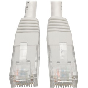 Tripp Lite by Eaton Cat6 Gigabit Molded (UTP) Ethernet Cable (RJ45 M/M) PoE White 15 ft. (4.57 m)