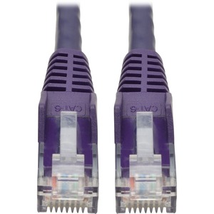 Tripp Lite by Eaton Cat6 Gigabit Snagless Molded (UTP) Ethernet Cable (RJ45 M/M) PoE Purple 15 ft. (4.57 m)