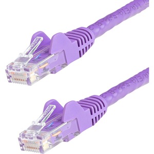 StarTech.com 1m CAT6 Ethernet Cable - Purple Snagless Gigabit - 100W PoE UTP 650MHz Category 6 Patch Cord UL Certified Wiring/TIA