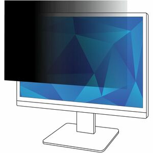 3M Privacy Filter for 27in Monitor, 16:9, PF270W9B Black, Matte