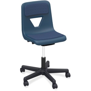 Classroom Adjustable Height Padded Mobile Task Chair - Click Image to Close