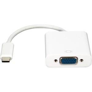 QVS USB-C / Thunderbolt 3 to VGA Video Converter - USB Type C - 1 x VGA