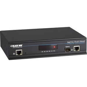 Black Box Agility KVM-Over-IP Matrix, Dual-Head DVI-D, USB 2.0, KVM Receiver