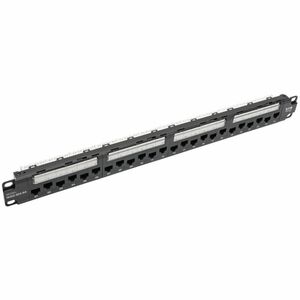 Tripp Lite by Eaton 24-Port 1U Rack-Mount Cat6a 110 Patch Panel with Cable Management Bar 110 Punchdown RJ45 TAA