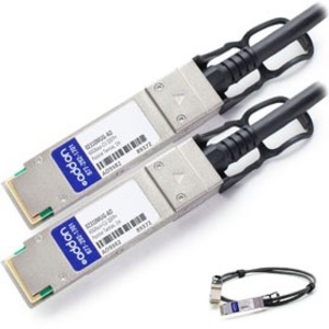 AddOn Huawei 02310MUG-AO Compatible TAA Compliant 40GBase-CU QSFP+ to QSFP+ Direct Attach Cable (Passive Twinax, 1m)