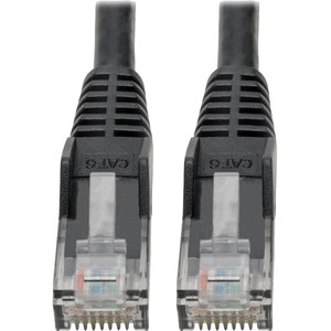 Tripp Lite by Eaton Cat6 Gigabit Snagless Molded (UTP) Ethernet Cable (RJ45 M/M) PoE Black 6-in. (15.24 cm)