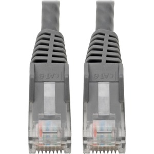 Tripp Lite by Eaton Cat6 Gigabit Snagless Molded (UTP) Ethernet Cable (RJ45 M/M) PoE Gray 6-in. (15.24 cm)