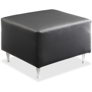 Fuze Modular Series Black Leather Guest Seating - Click Image to Close