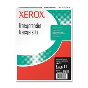 Xerox Removable Stripe Transparencies - Letter - 8.5" x 11" - 100 x Sheet(s)