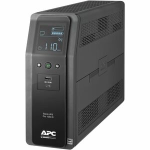APC Back-UPS Pro, 1350VA/810W, Tower, 120V, 10x NEMA 5-15R outlets, Sine Wave, AVR, USB Type A + C ports, LCD, User Replaceable Battery