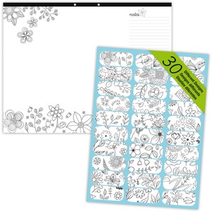 DoodlePlan Colouring Desk Pad - Click Image to Close