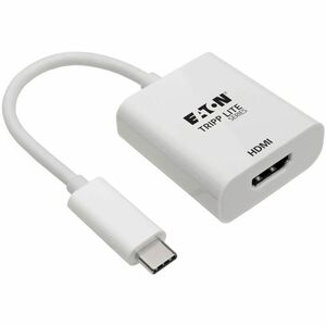Tripp Lite by Eaton USB C to HDMI 4K Adapter Converter M/F White 6in USB Type-C