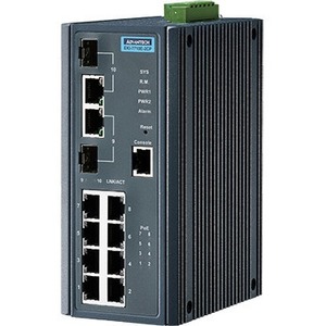 Advantech 8FE + 2G Combo Port Managed PoE Ethernet Switch