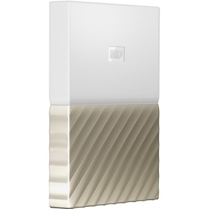 WD My Passport Ultra WDBTLG0020BGD-WESN 2 TB Portable Hard Drive - External - White, Gold