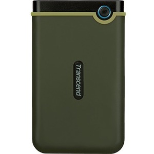 Transcend StoreJet 25M3 TS-1TSJ25M3G 1 TB Portable Hard Drive - 2.5" External - Military Green