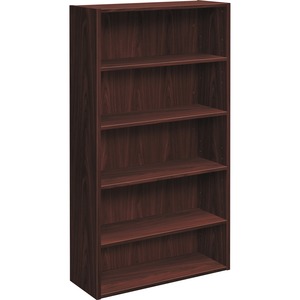 5 Shelf Bookcase Mahogany. - Click Image to Close