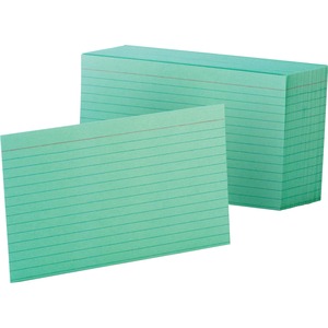 Esselte Colored Ruled Index Card - 4" x 6" - 90lb - 100 x Card