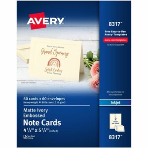 Embossed Note Card