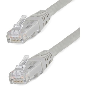 StarTech.com 35ft CAT6 Ethernet Cable - Gray Molded Gigabit - 100W PoE UTP 650MHz - Category 6 Patch Cord UL Certified Wiring/TIA