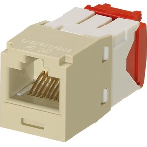 Panduit Mini-Com Cat.5e Network Connector - 24 Pack - 1 x RJ-45 Network Male - Electric Ivory