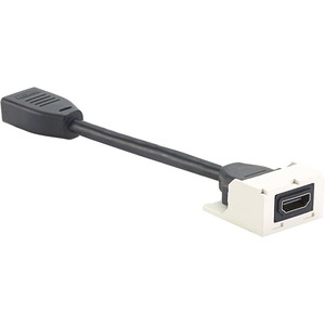 PanNet HDMI 2.0 Coupler Module with Pigtail, White - White