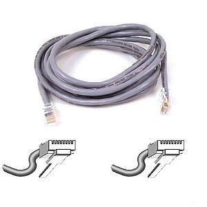 Belkin Cat. 5E UTP Patch Cable - RJ-45 Male - RJ-45 Male - 5ft - Gray