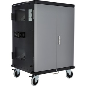 V7 Charge Cart for 36 Mobile Computers - Secure, Store and Charge Chromebooks, Notebooks and Tablets - NEMA US Plug
