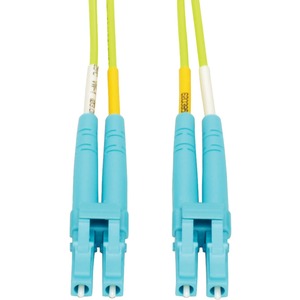 Tripp Lite by Eaton 100G Duplex Multimode 50/125 OM5 LSZH Fiber Optic Cable (LC/LC) Lime Green 25 m