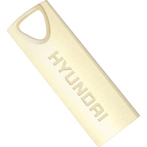 Hyundai 16GB Bravo Deluxe USB 2.0 Flash Drive - 16 GB - USB 2.0 - Gold - 10 Pack