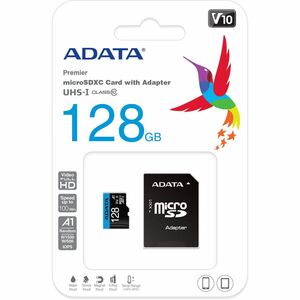 Adata Premier 128 GB Class 10/UHS-I V10 microSDXC - 100 MB/s Read - 25 MB/s Write