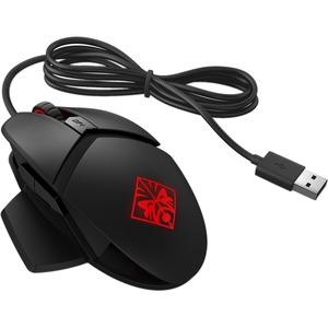 HP OMEN Mouse - Optical - Cable - Black - USB - 16000 dpi - Right-handed