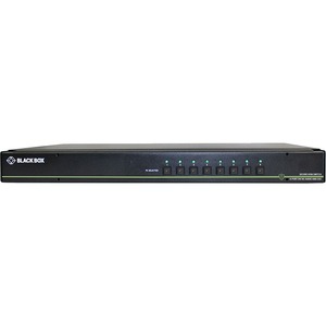 Black Box NIAP 3.0 Secure 8-Port Dual-Head DVI-I KVM Switch, CAC