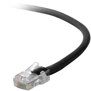 Belkin Cat5e Patch Cable - RJ-45 Male - RJ-45 Male - 12" - Black