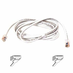 Belkin Cat6 Cable - RJ-45 Male - RJ-45 Male - 3ft - White