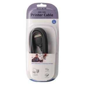Belkin Pro Series Printer Cable - DB-25 Male Parallel - Centronics Male Parallel - 6ft - Black