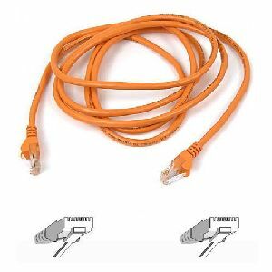 Belkin Cat5e Patch Cable - RJ-45 Male - RJ-45 Male - 5ft - Orange