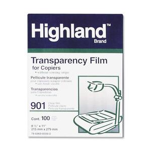3M Highland Transparency Film - Letter - 8.5" x 11" - 100 x Sheet(s)