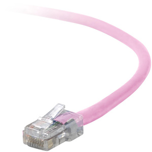 Belkin Cat5e Patch Cable - RJ-45 Male - RJ-45 Male - 14ft - Pink