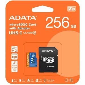 Adata Premier 256 GB Class 10/UHS-I V10 microSDXC - 100 MB/s Read - 25 MB/s Write