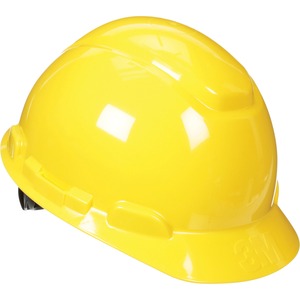 3M Non-Vented Yellow Ratchet Hard Hat