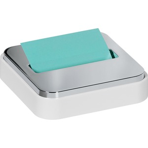 Pop-up Notes Dispenser for 3 in x 3 in Notes, White Base with St - Click Image to Close