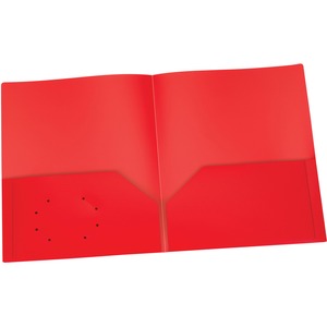 Red Two Pocket Poly Portfolio